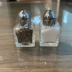 New, Sealed 2-Piece Mini Salt & Pepper Shaker Set